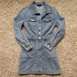 Lulu’s Long Sleeve Denim Mini Dress